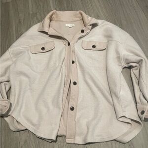Treasure & Bond Cream Teddy Jacket